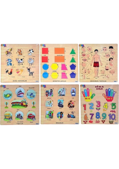 Cc Oyuncak. Memo 32X32 Eğitici Şekiller - 6  Assorti