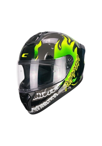 Cgm 330r Rıot Rıpper Kapalı Kask Siyah/sarı-l