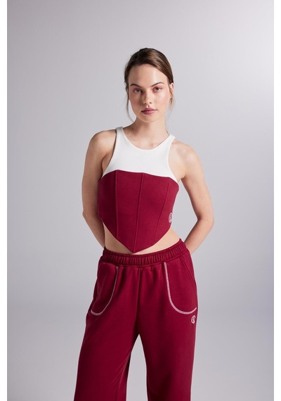 Holly Lolly Logolu Atletli Rhode Büstiyer Bordo