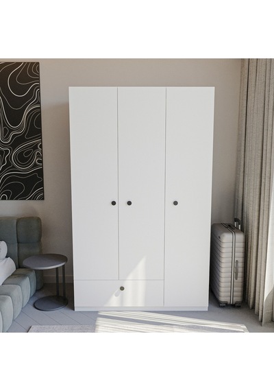 3 Kapaklı Çekmeceli Elbise Dolabı Elbise Dolabı Gardrop Kıyafet Dolabı Raflı Elbise Dolabı Beyaz 3 Kapaklı Çekmeceli Elbise Dolabı Elbise Dolabı Gardrop Kıyafet Dolabı Raflı Elbise Dolabı Beyaz