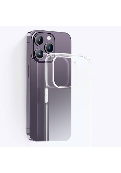Apple Uyumlu iPhone 14 Pro Max Kılıf Airbagli Şeffaf Darbe Emici Silikon Tasarımlı Recci Clarity Serisi