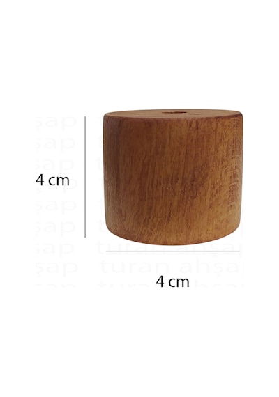 Sandalye - Masa - Mobilya - Ünite - Koltuk- Kanepe- Ahşap Ayak Takoz Yükseltici - 4 Cm Ceviz