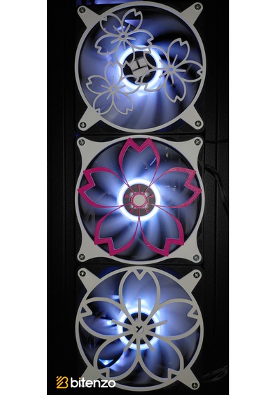 Botanik Desen 3 Lü 120x120 Mm Oyun Pc Aksesuarı, Masaüstü Bilgisayar Fan Kapağı Seti Çok Renkli