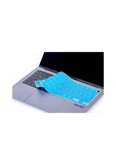 Laptop Apple Uyumlu MacBook Air 13Inc Klavye Koruyucu A2179 A2337 Türkçe Baskı Siyah