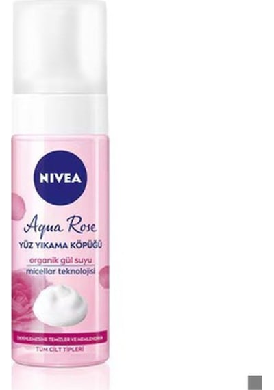 Aqua Rose Organik Gül Suyu İçeren Yüz Yıkama Köpüğü 150 Ml