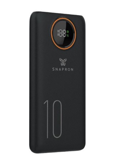 Snapron Snp-3012 10.000 Mah Lcd Ekran Dahili Kablolu 22.5w Hızlı Şarj Powerbank Beyaz