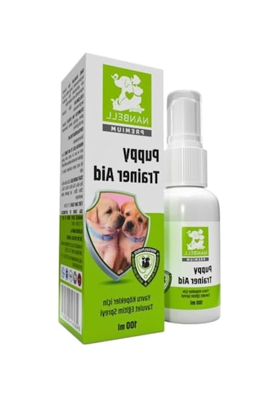 Yavru Köpekler İçin Tuvalet Eğitim Spreyi Açık Gri