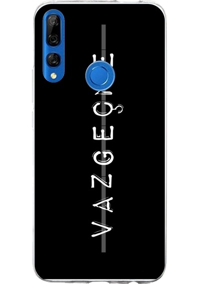 Honor 9x Uyumlu Vazgeçme Yazılı Baskılı Silikon Kılıf Renkli