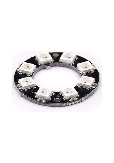 Alkatronik-8 Bit Neopixel Halka Ring Ws2812B 5050 Rgb Led Modül Full Color