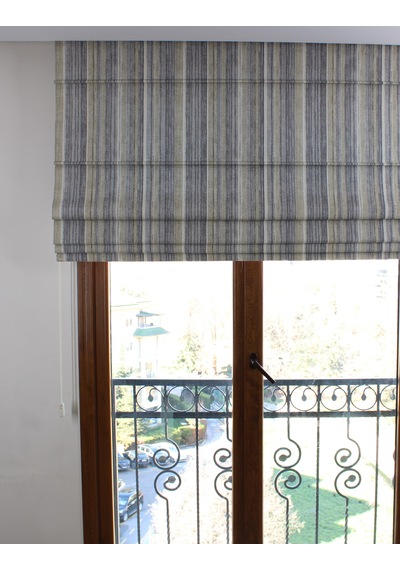 Polycotton Katlamalı Perde Gri