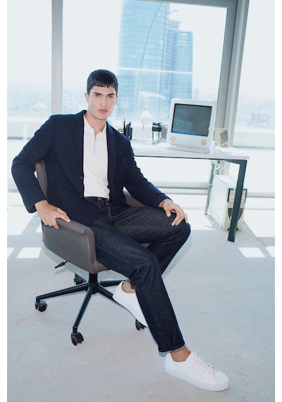 Defacto Modern Fit Düğmeli Cepli Blazer Ceket F2347ax25aunv163 Lacivert