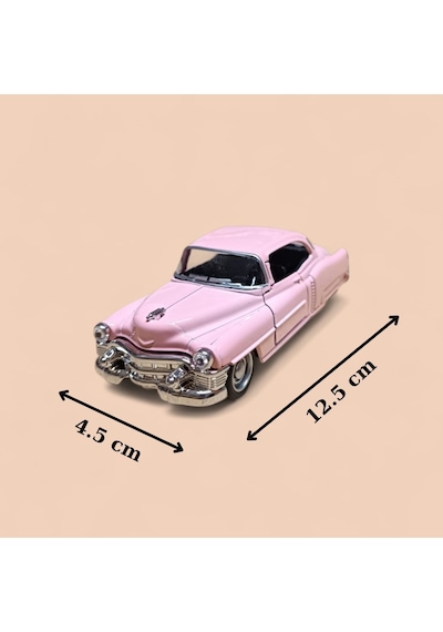 Pembe 1953 Cadillac Serıes 62 Coupe Diecast Çek Bırak Model Araba Diğer
