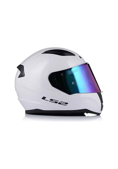 Ls2 Rapid 2 Full Face Motosiklet Kaskı Gökkuşağı Vizörlü Beyaz