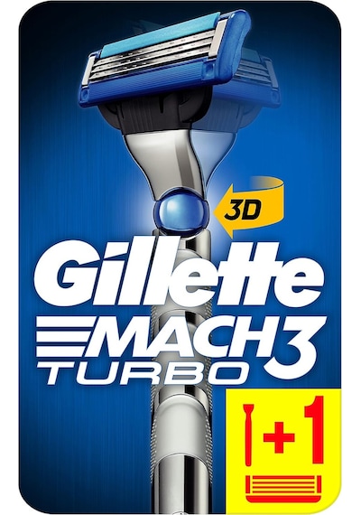 Mach3 Turbo Tıraş Makinesi + Tıraş Bıçağı 1 Adet
