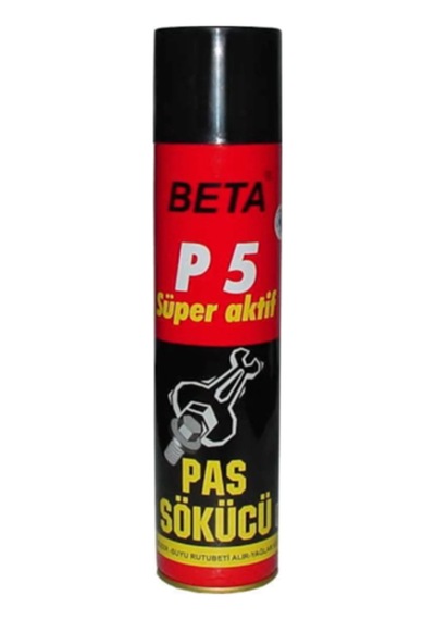 Beta Pas Sökücü Sprey 500 Ml P5 Pas Çözücü Yağlayıcı Sprey Makine Bakım Pas Sökücü