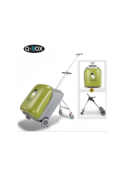 Heybee Luggages Heybee Sevimli Canavar Oturulabilir Yeşil Çocuk Valiz Diğer