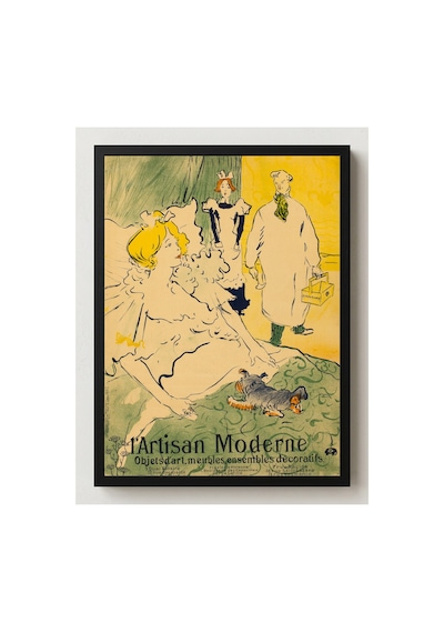 Anonim Toulouse-lautrec L'artisan Moderne Çerçevesiz Poster 21x30 Cm A4 Geometrik Desen Etnik
