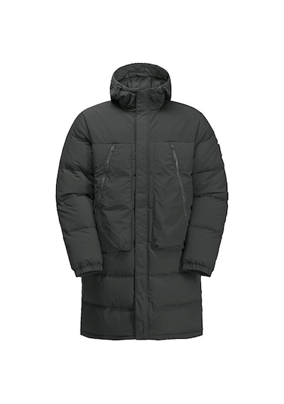 Jack Wolfskin Dellbrueck Long Jkt Unisex Outdoor Montu 1207551-6502 Siyah