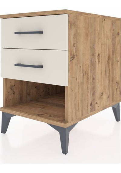 Kronos Komodin 2 Çekmeceli 44x59x64 Çam-aytaşı Atlas Çam