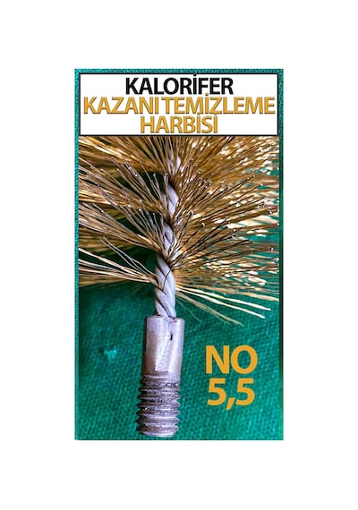 Kalorifer Kazanı Temizleme Fırçası Tel Fırça No: 55 Mm Sap Hariçtir