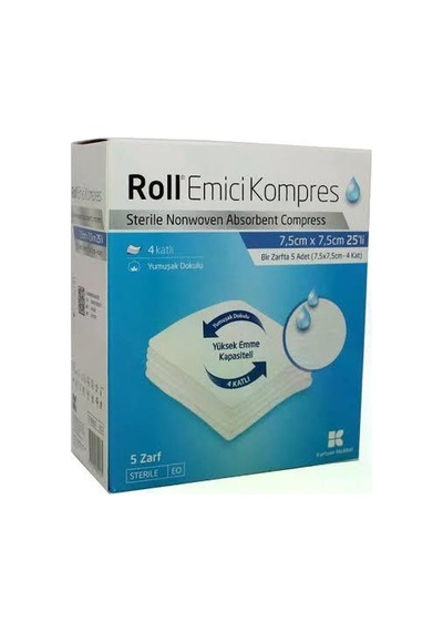 Roll Emici Kompres 7.5 Cm X 7.5 Cm 25'li