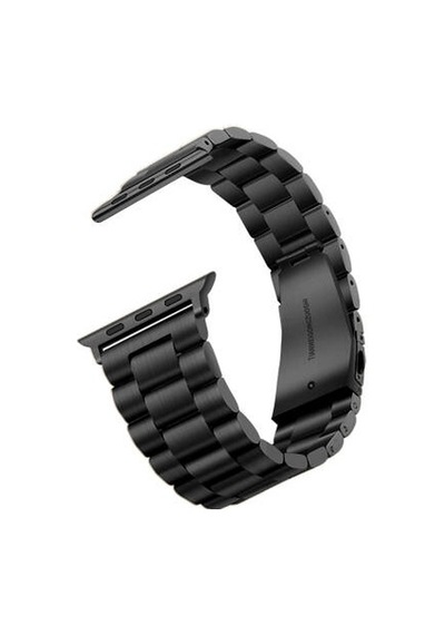 Apple Watch 38mm Uyumlu Band-04 Metal Kordon - Siyah