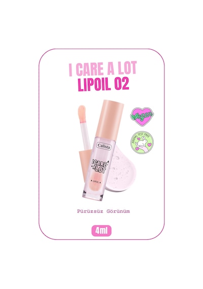 Callista I Care A Lot Lip Oil Nemlendirici Dudak Yağı - 02 Strawberry