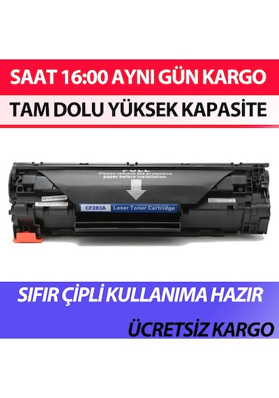 For Hp Cf283A Uyumlu Toner / Hp M201A/ M125A/ M225A/ M127