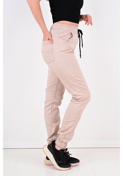 Black Steel Jogger,Bel Ve Paça Lastikli Bayan Pantolon-Byn-1000 (543997457) Açık Mavi