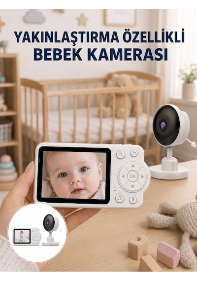 Bebek Monitörü Cry Detection Ve Hd Gece Görüş Destekli Yeni Nesil - Lisinya