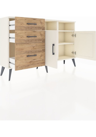 Arges Konsol 4 Raflı 3 Çekmeceli 2 Kapaklı 132x30x83 Aytaşı-aytaşı/çam Aytaşı/çam Arges Konsol 4 Raflı 3 Çekmeceli 2 Kapaklı 132x30x83 Aytaşı-aytaşı/çam Aytaşı/çam