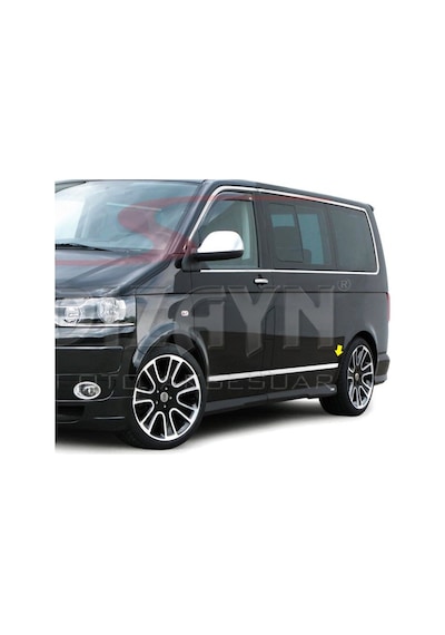 S-Dizayn  Volkswagen T6 Transporter Krom Yan Kapı Çıtası 7 Prç. U.Şasi 20