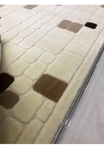 Saray Halı Vizyon 10327 A 200X300 Krem Kahve 6 M2 Halı !