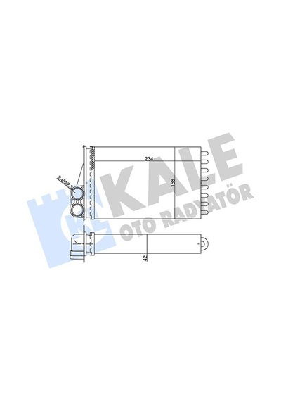 Kale 352055 Kalorifer Radyatörü - Peugeot 207 2007-2012 1.6 16v Rc 6448p9