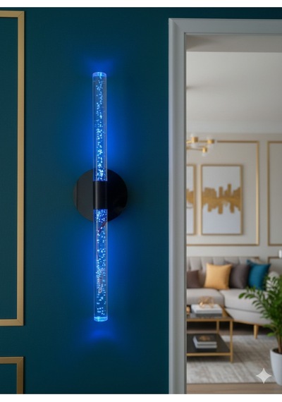 Bhbackhome Bubbleflux Large Şık Tasarım Modern Ledli Aplik 51 Cm Antrasit Rgb Elektrikli Kumandalı Antrasit