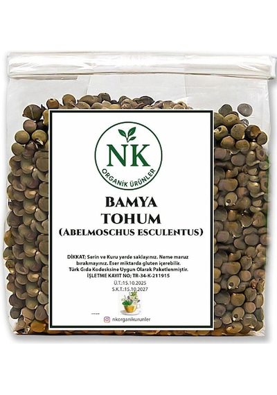 Bamya Tohumu Doğal 1000gr