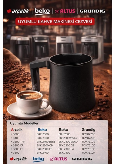 Arçelik Beko Grundig Türk Kahvesi Makinesi Cezvesi, Gri, 3583500100 Çok Renkli