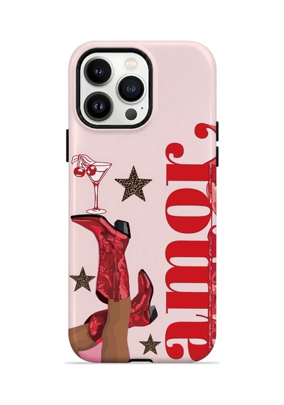 Velvoria Valestra Amour Leopar Apple iPhone Uyumlu 14 Pro Darbe Korumalı Kılıf Valestra Select - Amour Leopar