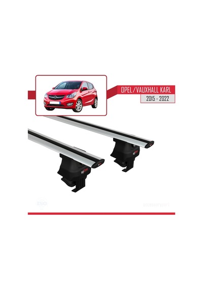 Opel / Vauxhall Karl 2015-2022 Arası İle Uyumlu Ace-4 Ara Atkı Tavan Barı Gri