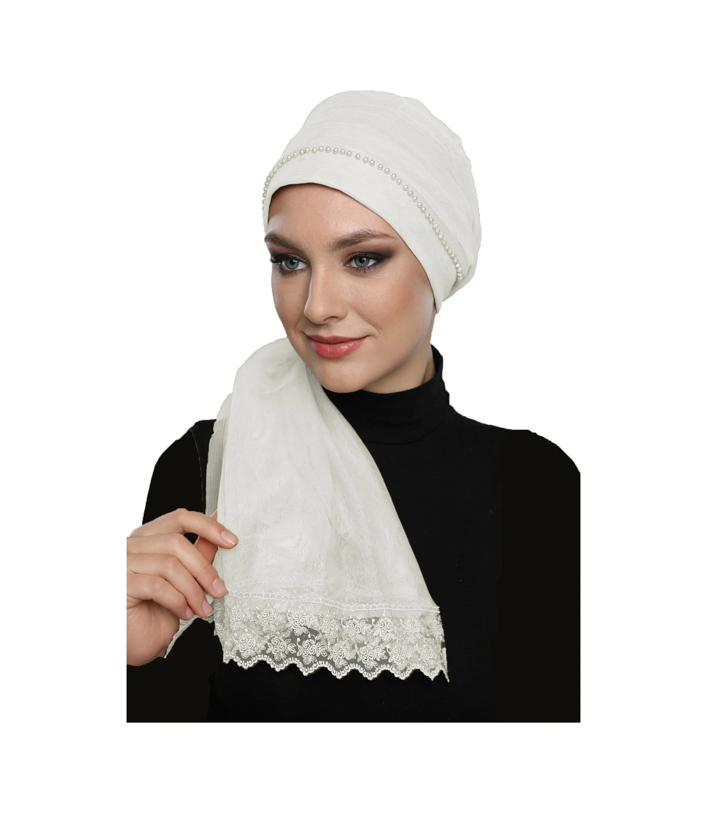 Elysianfidan Incili Tüllü Bağlamalı Tül Kaplamalı Dantelli Inci Işlemeli Krem Hazır Dış Bone Tesettür Abiye Krem Elysianfidan Incili Tüllü Bağlamalı Tül Kaplamalı Dantelli Inci Işlemeli Krem Hazır Dış Bone Tesettür Abiye Krem