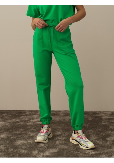 Xint Yeşil Regular Fit Pamuklu Sweat Pantolon 470416