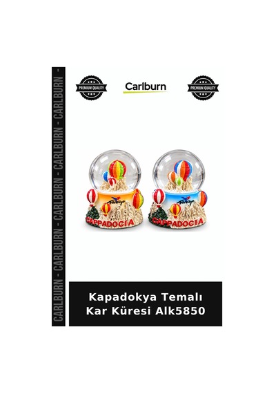 Özel Üretim Hediyelik Turistik Dekoratif Hatıra Masaüstü Kapadokya Temalı Kar Küresi Alk5850