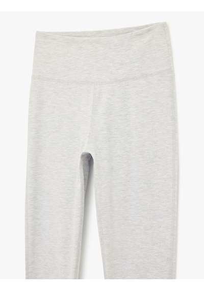 Koton Yüksek Bel Slim Fit İspanyol Paça Spor Tayt Gri Melanj 6sak40022nk Gri Melanj