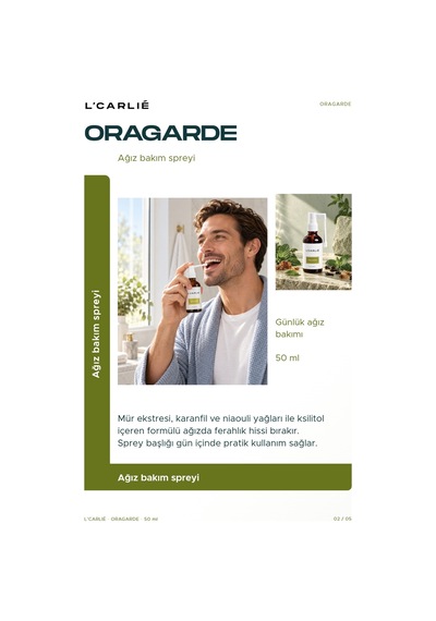 L'carlıe Oragarde Ağız Bakım Spreyi Ferahlatıcı 50 Ml