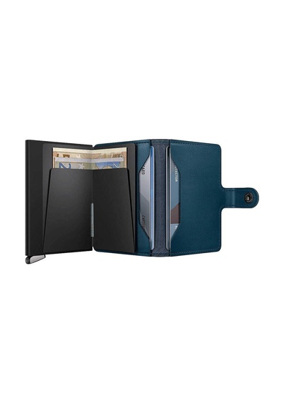 Secrid Premium Miniwallet+ Emboss Lines Kartlık Cüzdan, Pet.mavi Çok Renkli