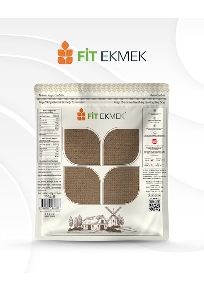 Fit 3'lü Çavdar Lavaş Ekmeği 300gr