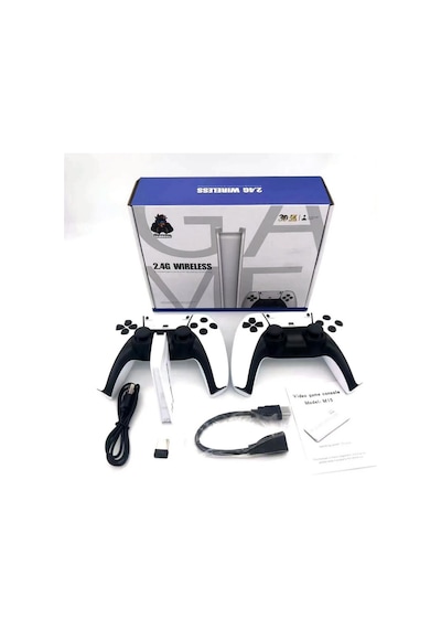 M15 Pro Game Stick Retro Oyun Konsolu 2 Kablosuz Kol 64 Gb 20000 Oyun Tv Ps1 Hdmı 4k Arcade Oyunları