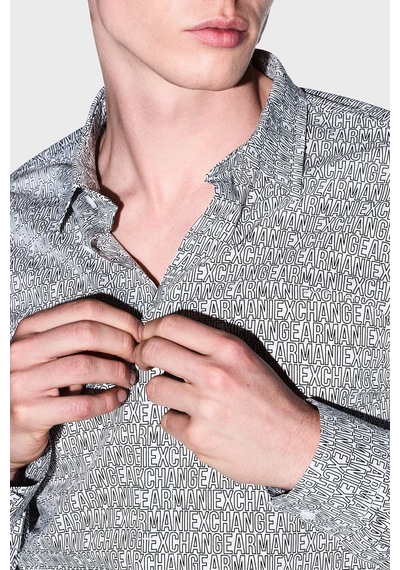 Armani Exchange Tamamı Logolu Slim Fit Uzun Kollu Gömlek Erkek Gömlek Xm000625 Af13184 F0219 Kırık Beyaz Armani Exchange Tamamı Logolu Slim Fit Uzun Kollu Gömlek Erkek Gömlek Xm000625 Af13184 F0219 Kırık Beyaz