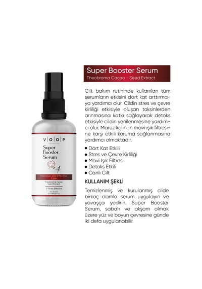 Voop Super Booster 4 Kat Etkili Serum 30 ML