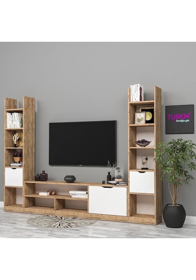 Kar Beyaz Tv Ünitesi Mdf Siyah Kar Beyaz Tv Ünitesi Mdf Siyah